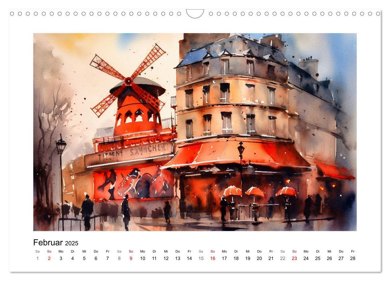 Bild: 9783383825774 | Romantisches Paris (Wandkalender 2025 DIN A3 quer), CALVENDO...