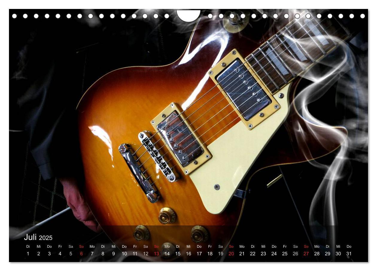 Bild: 9783435570416 | Rockgitarren Power (Wandkalender 2025 DIN A4 quer), CALVENDO...