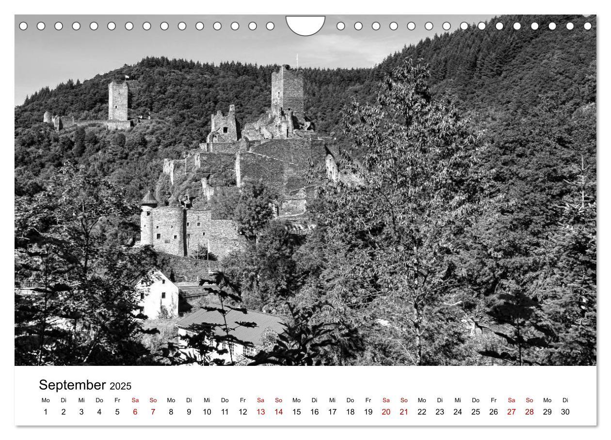 Bild: 9783435386604 | Burgen in schwarzweiß - Wie aus alten Zeiten (Wandkalender 2025 DIN...