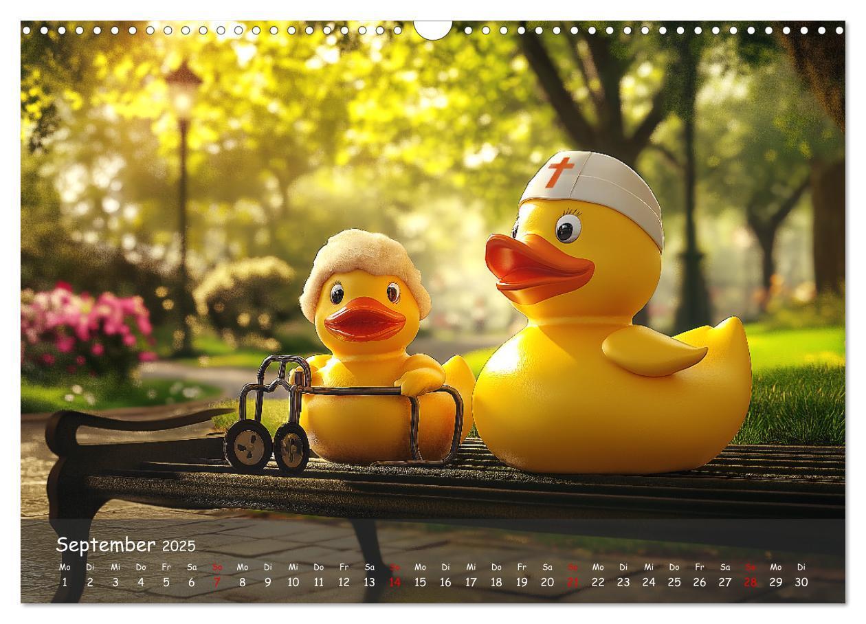 Bild: 9783457206836 | Badeenten Kalender - Quietscheenten in der Berufswelt (Wandkalender...