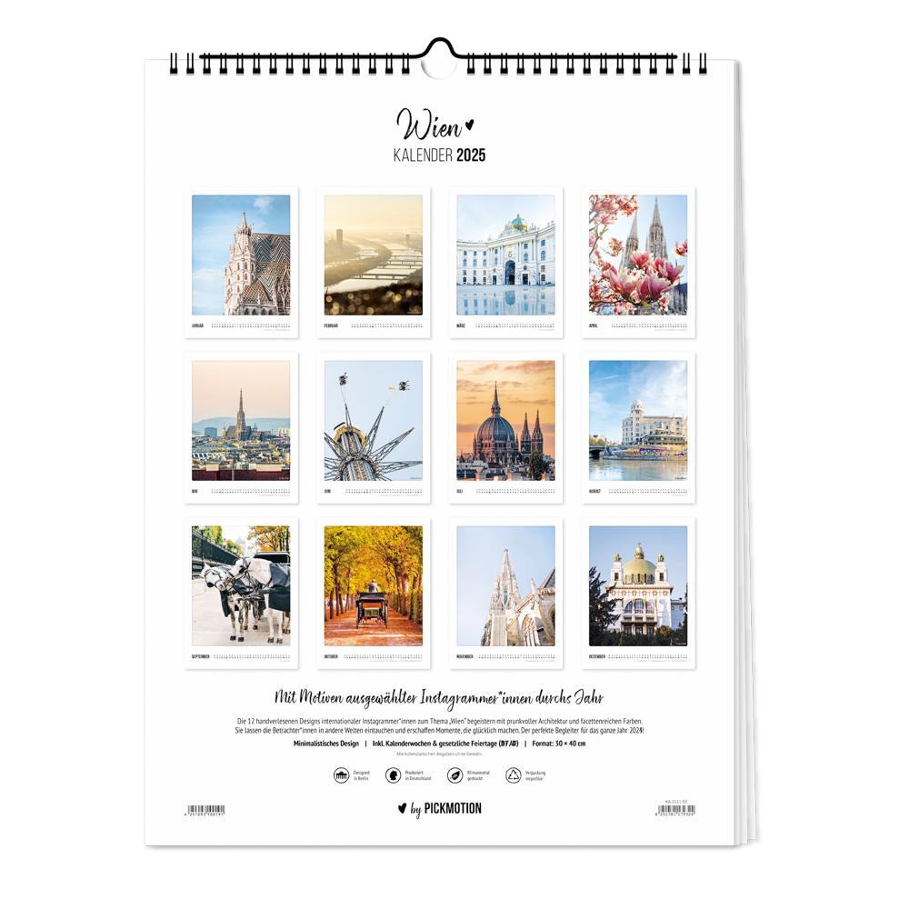 Bild: 4251781179324 | Wandkalender 2025 - Wien | Pickmotion | Kalender | Deutsch | 2025