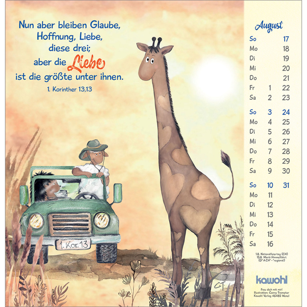 Bild: 9783754820551 | Freu dich mit mir! | Wandkalender 2025 | Conny Trometer | Kalender