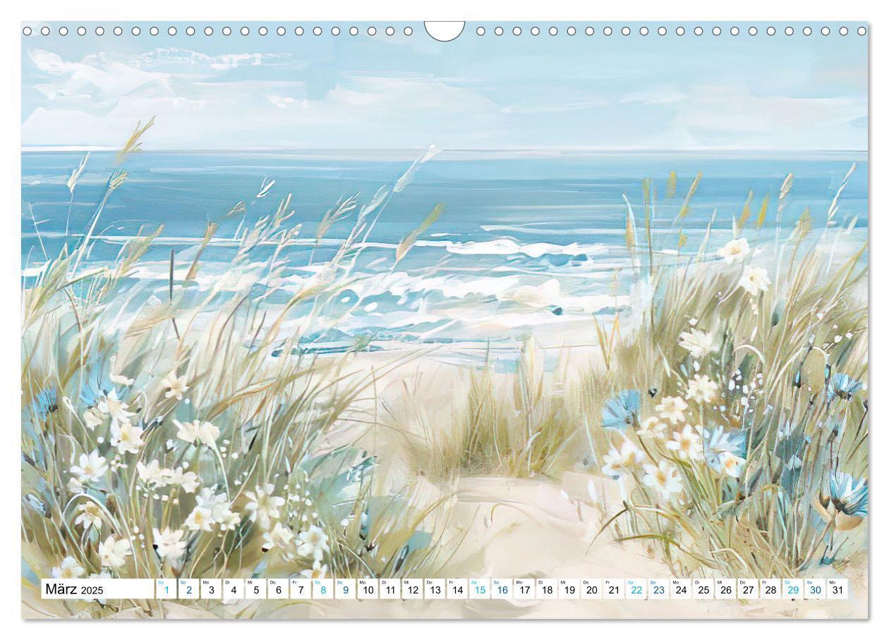 Bild: 9783457170342 | Strandträume in Aquarell (Wandkalender 2025 DIN A3 quer), CALVENDO...