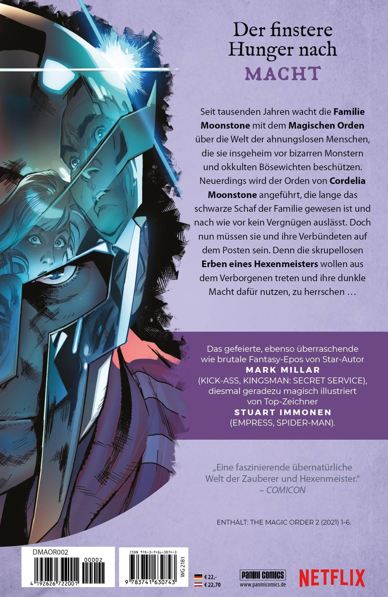 Rückseite: 9783741630743 | Mark Millar: The Magic Order - Der magische Orden | Bd. 2 | Buch