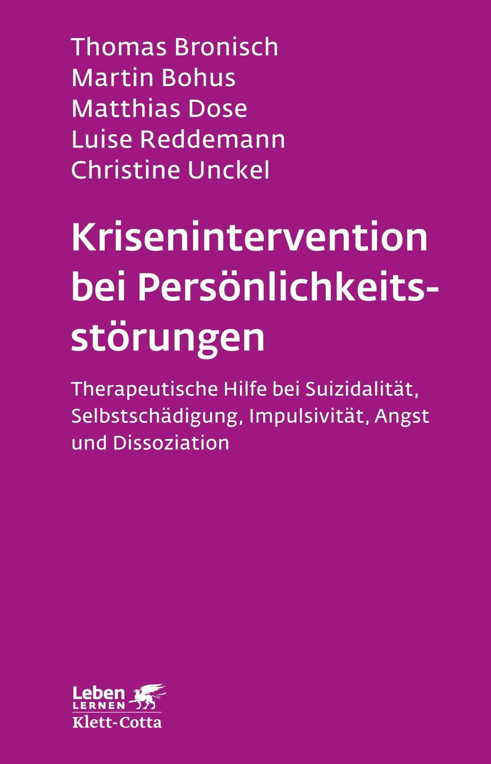 Cover: 9783608892192 | Krisenintervention bei Persönlichkeitsstörung | Bronisch (u. a.)