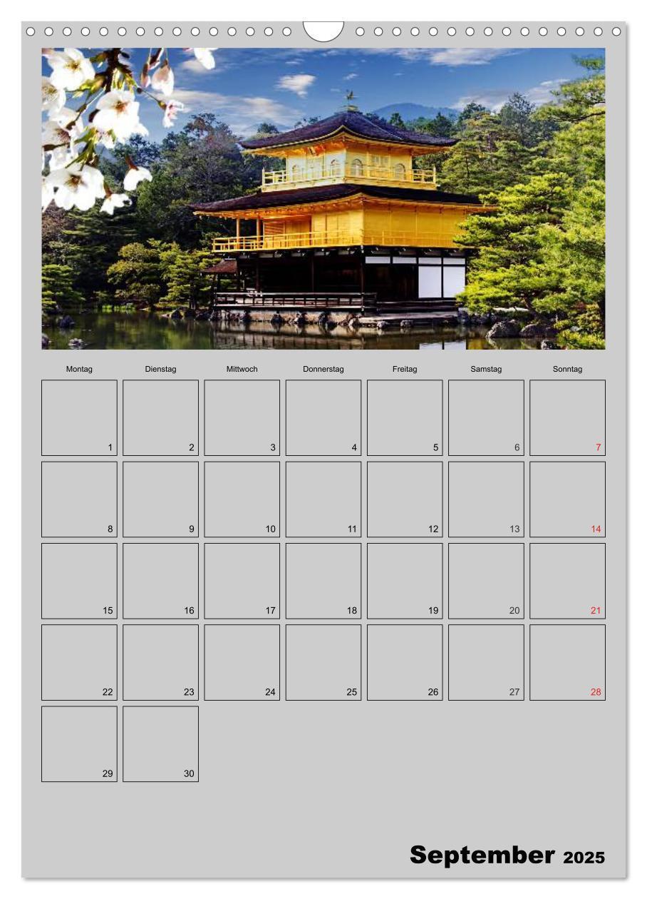 Bild: 9783457035337 | Wundervolles Japan (Wandkalender 2025 DIN A3 hoch), CALVENDO...