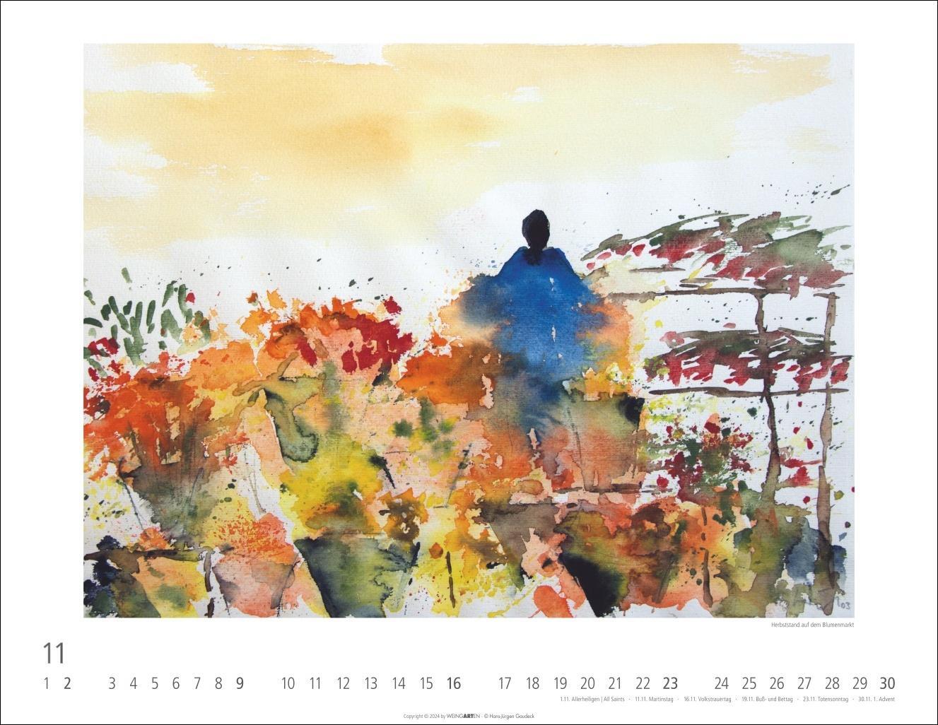 Bild: 9783839901540 | Zwischen Himmel und Erde Kalender 2025 - Aquarelle von Hans-Jürgen...