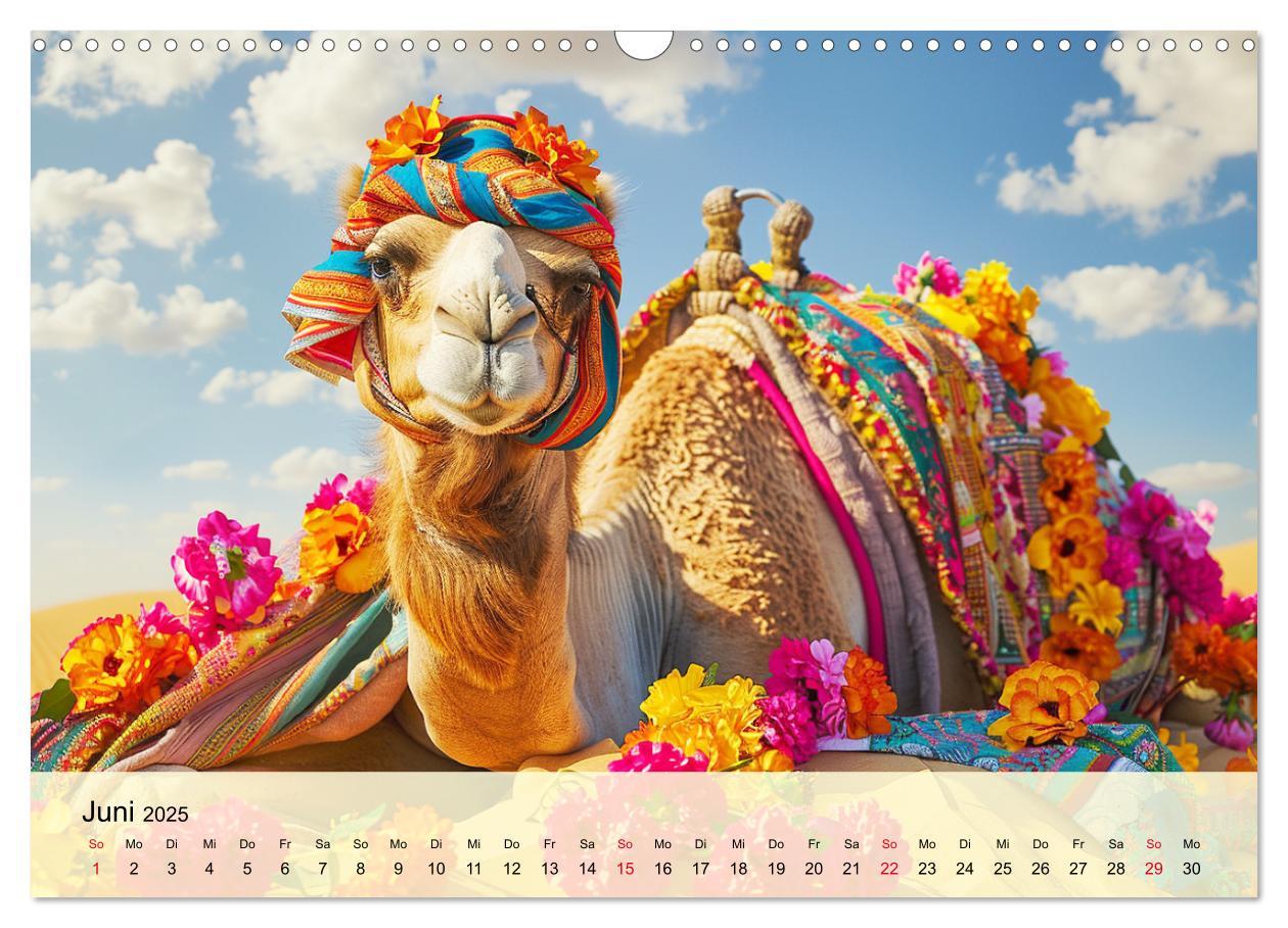 Bild: 9783435246403 | Modische Kamele in der Wüste. Extravagante Highlights (Wandkalender...