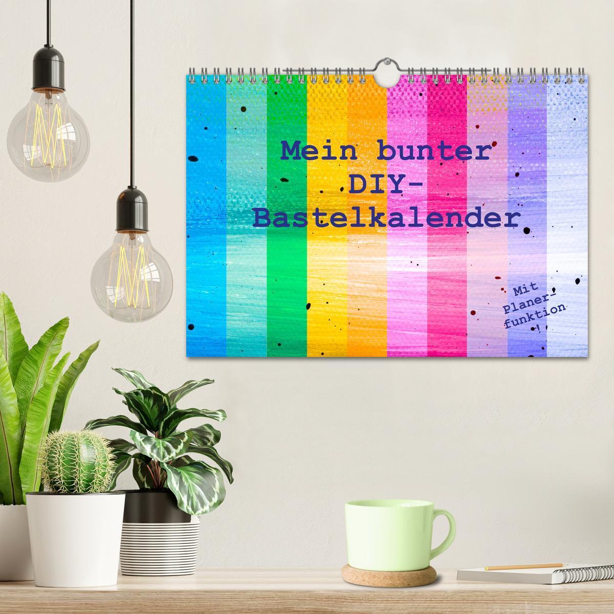 Bild: 9783383810534 | Mein bunter DIY-Bastelkalender (Wandkalender 2025 DIN A4 quer),...