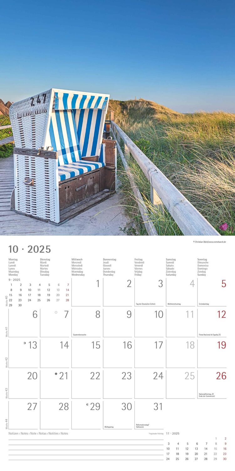 Bild: 4251732340889 | Seeblick 2025 - Broschürenkalender 30x30 cm (30x60 geöffnet) -...