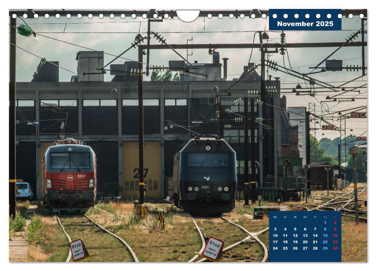 Bild: 9783435002801 | Dänische Eisenbahnen (Wandkalender 2025 DIN A4 quer), CALVENDO...