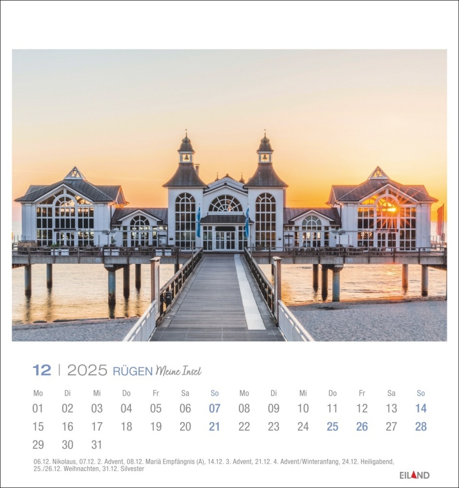 Bild: 9783964023360 | Rügen Postkartenkalender 2025 - Meine Insel | Kalender | Spiralbindung