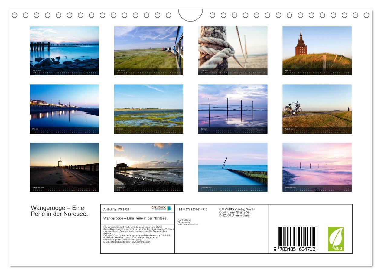 Bild: 9783435634712 | Wangerooge ¿ Eine Perle in der Nordsee. (Wandkalender 2025 DIN A4...