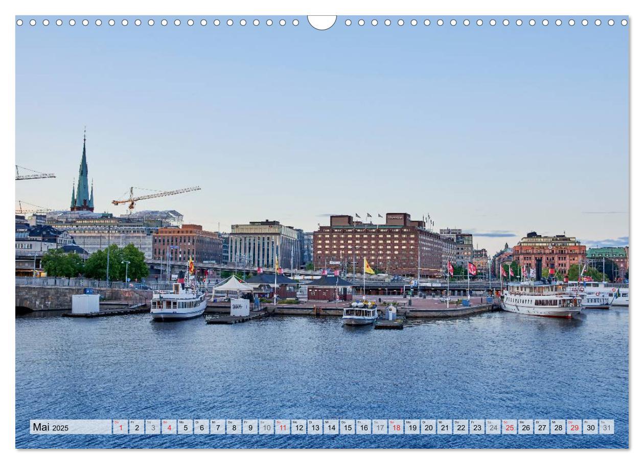 Bild: 9783435500994 | Stockholm an Mittsommer (Wandkalender 2025 DIN A3 quer), CALVENDO...