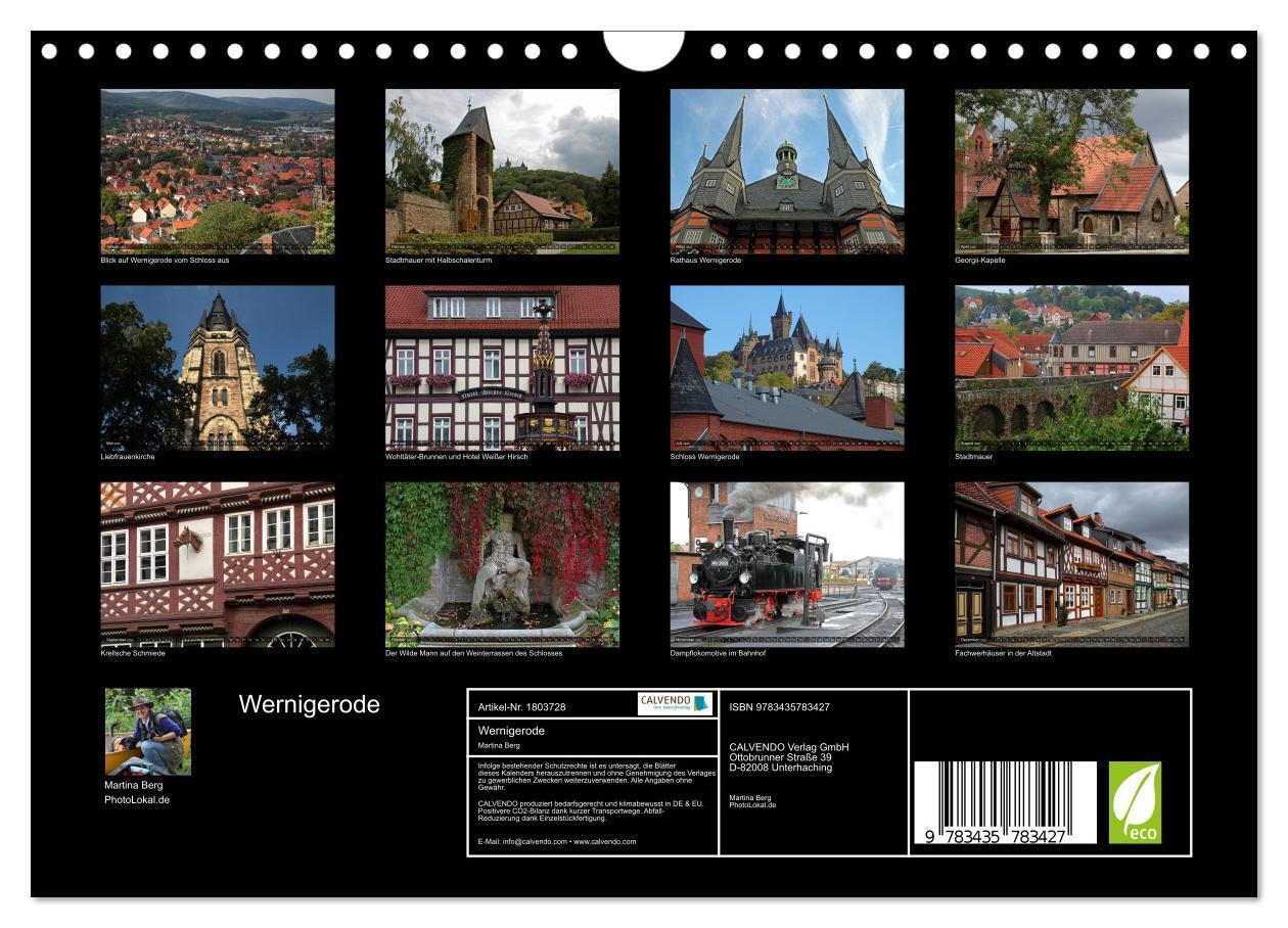 Bild: 9783435783427 | Wernigerode (Wandkalender 2025 DIN A4 quer), CALVENDO Monatskalender