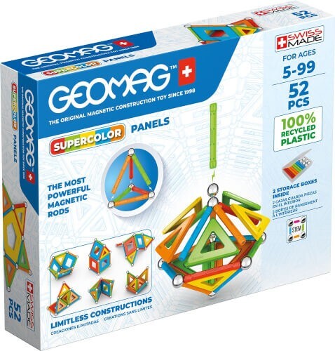 Cover: 871772003786 | Invento 507058 - Geomag Classic Supercolor Panels Recycled 52 pcs,...