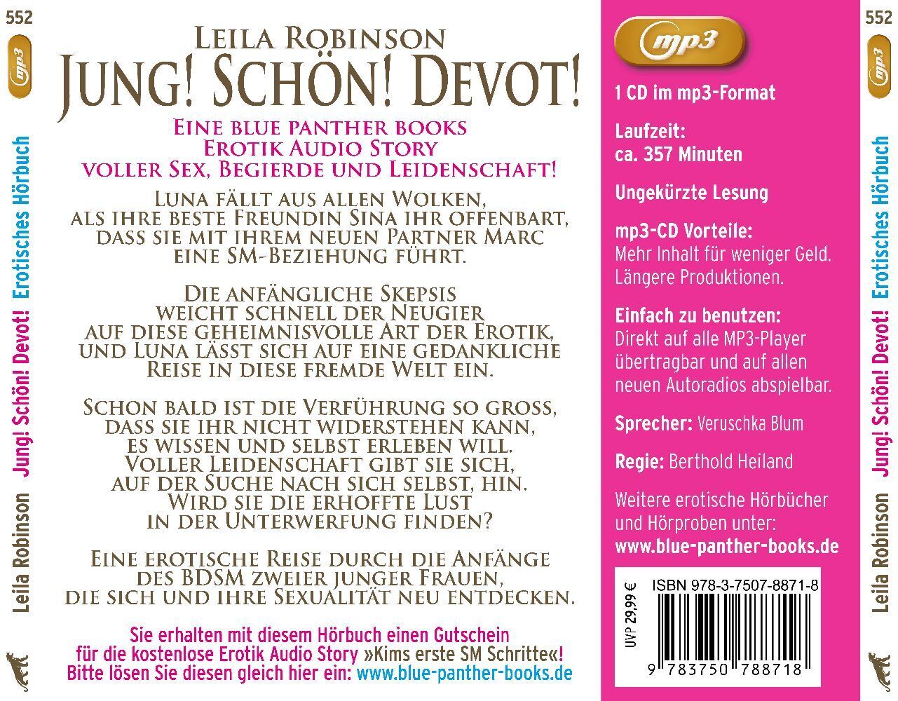 Bild: 9783750788718 | Jung! Schön! Devot! Erotik SM-Audio Story Erotisches SM-Hörbuch...