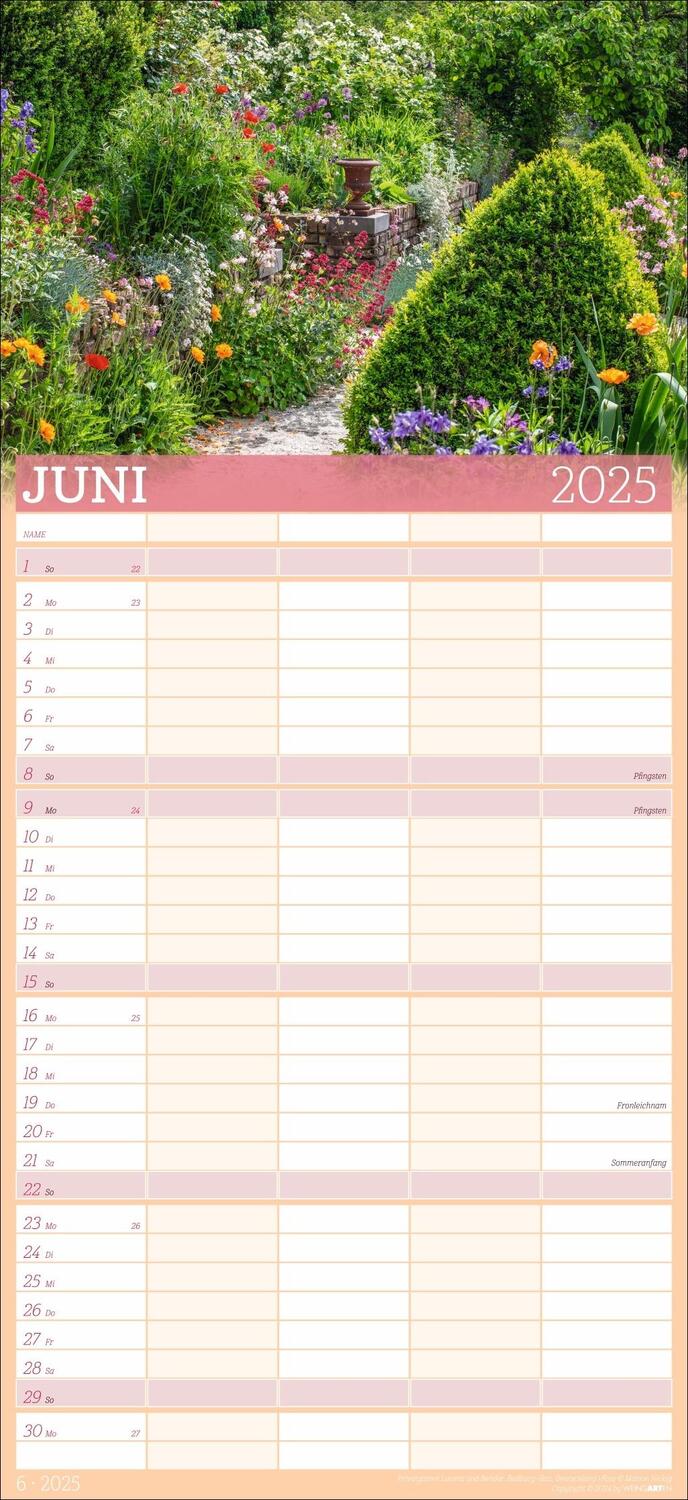 Bild: 9783839901052 | Garten Familienplaner 2025 | Kalender | Spiralbindung | 15 S. | 2025