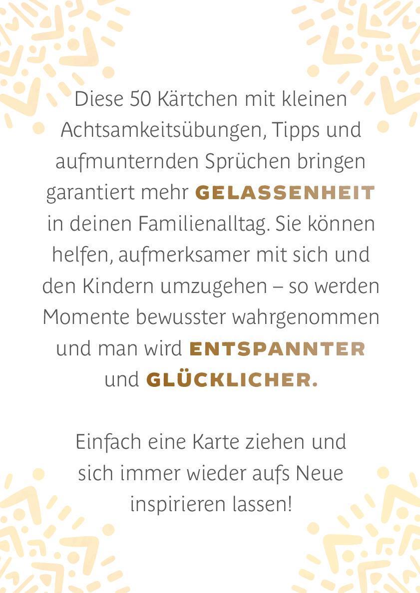 Rückseite: 9783845843377 | Achtsamkeit für Eltern | 50 Karma-Kärtchen | Taschenbuch | 51 S.