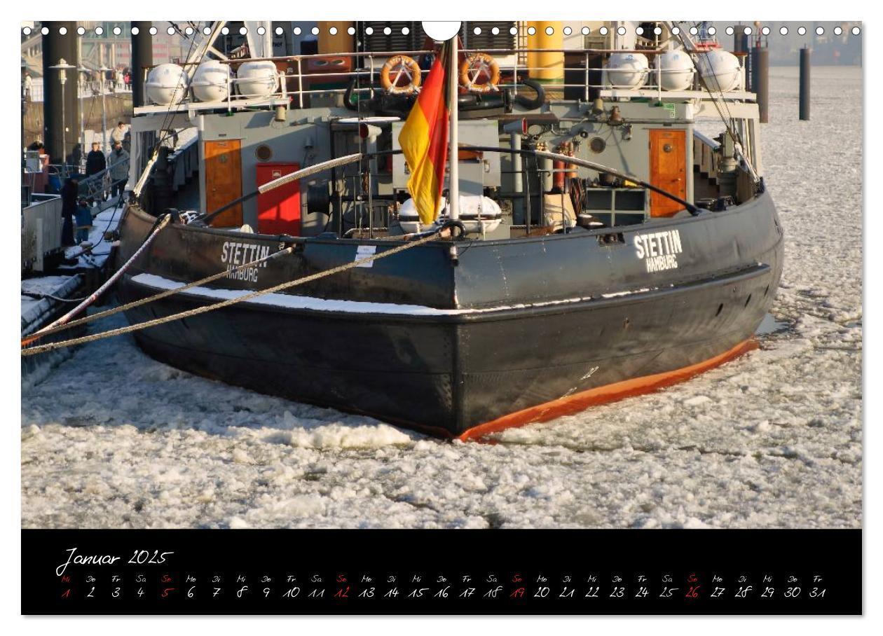 Bild: 9783435827817 | Boote und Schiffe auf Elbe und Ostsee (Wandkalender 2025 DIN A3...