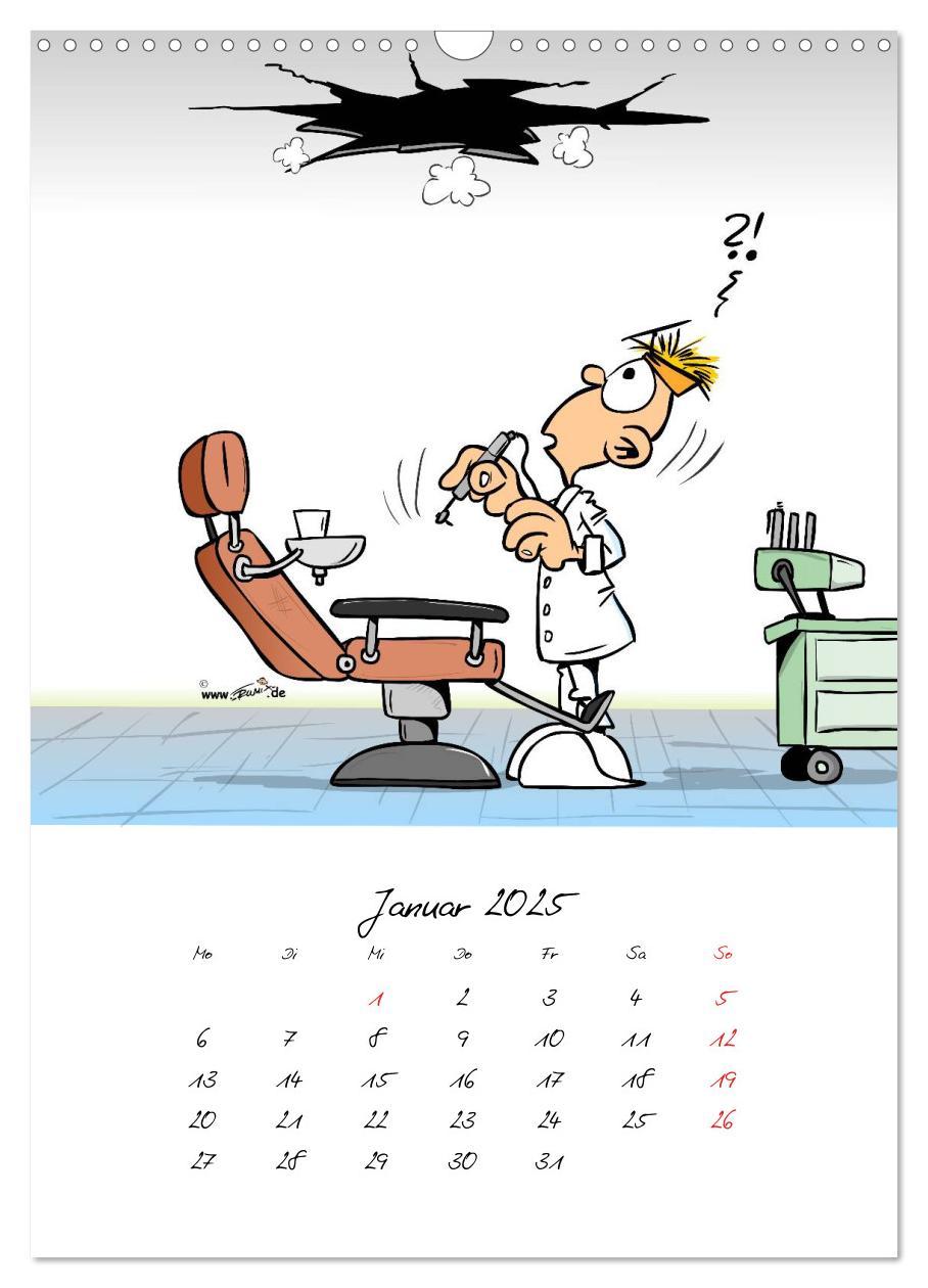 Bild: 9783457045848 | Trumix Cartoons - Gesundheit (Wandkalender 2025 DIN A3 hoch),...