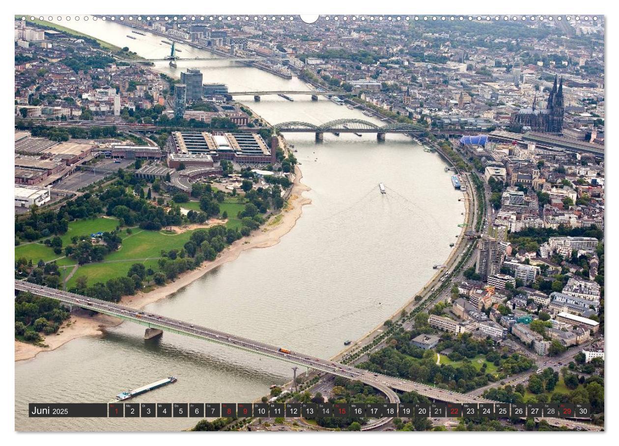 Bild: 9783435662838 | Köln - Die Rheinmetropole aus der Luft (Wandkalender 2025 DIN A2...