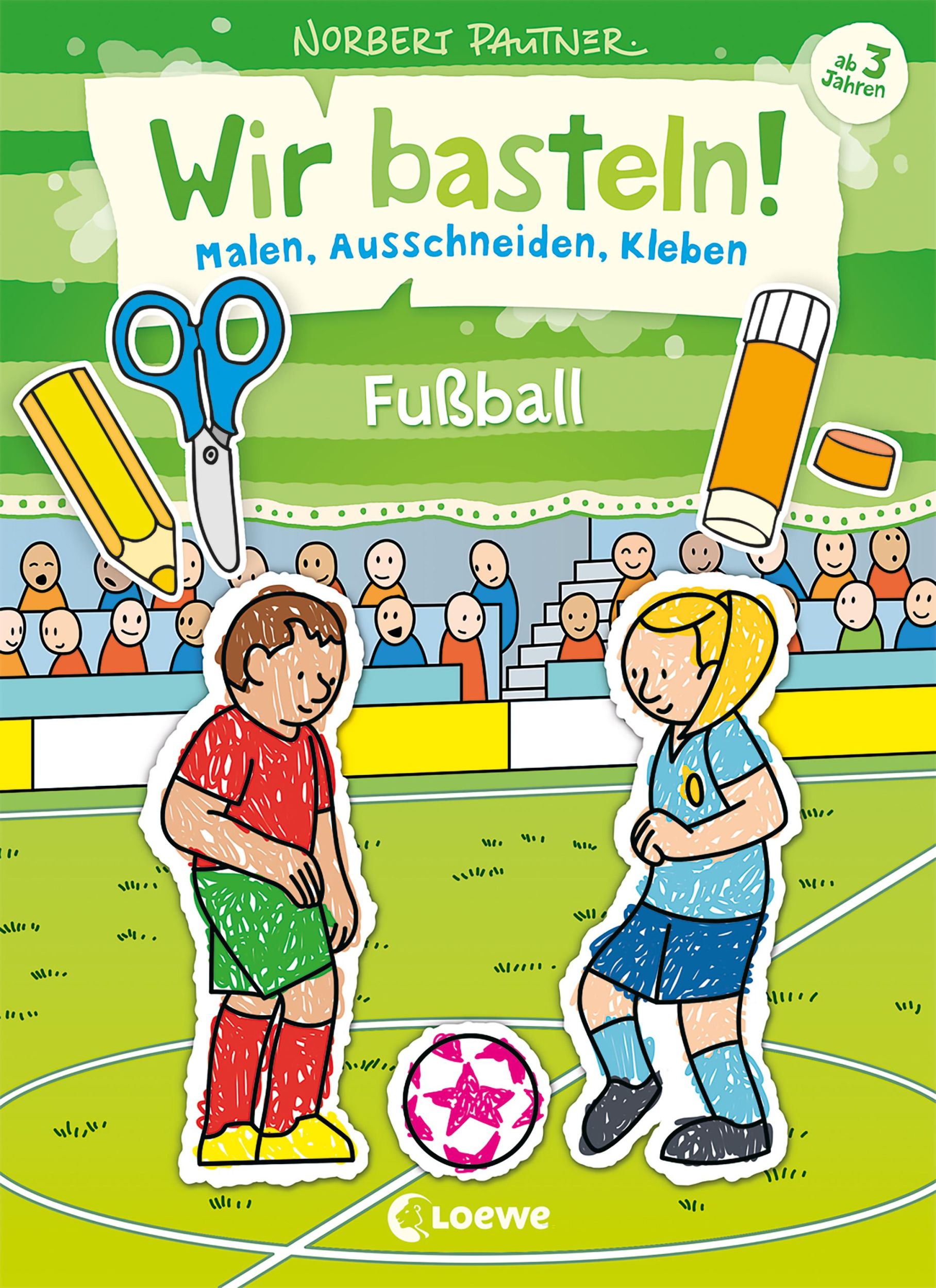 Cover: 9783743210448 | Wir basteln! - Malen, Ausschneiden, Kleben - Fußball | Norbert Pautner