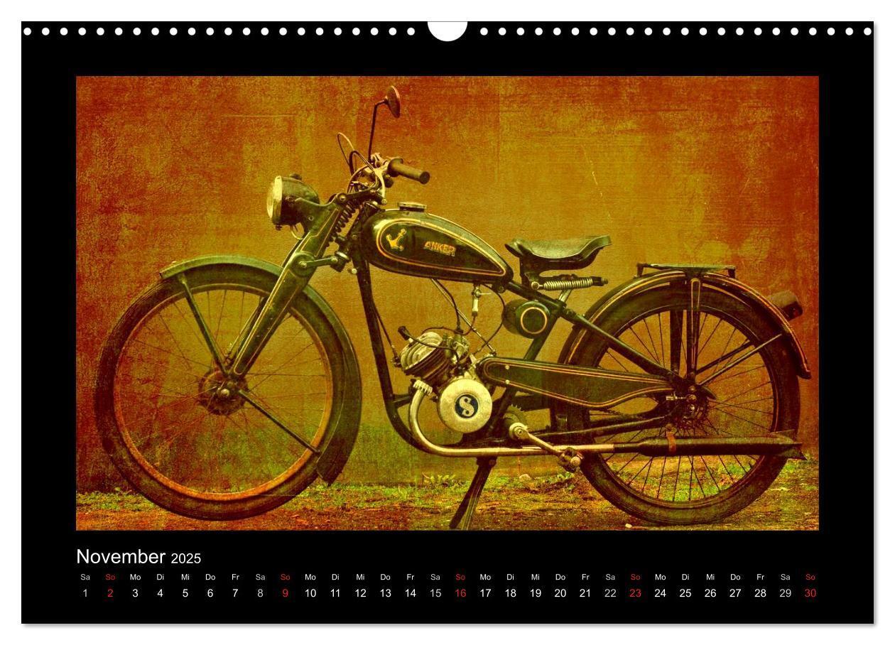 Bild: 9783435839681 | Motorrad Oldtimer (Wandkalender 2025 DIN A3 quer), CALVENDO...