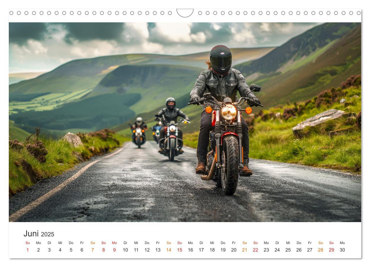 Bild: 9783383817120 | Motorrad tolle Momente (Wandkalender 2025 DIN A3 quer), CALVENDO...