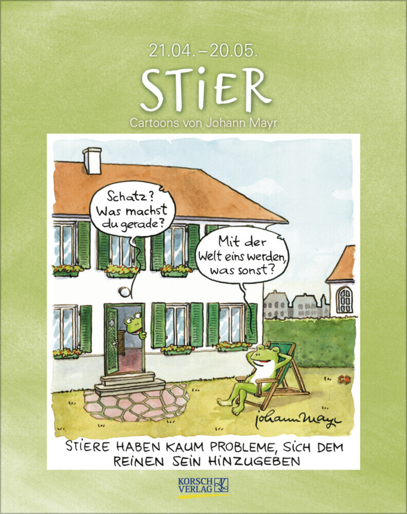 Cover: 9783731876632 | Stier 2025 | Korsch Verlag | Kalender | Spiralbindung | 13 S. | 2025