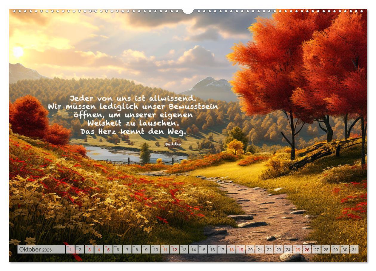 Bild: 9783383909566 | Meditation und innerer Frieden (Wandkalender 2025 DIN A2 quer),...