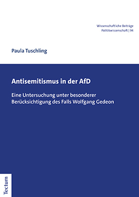 Cover: 9783828846746 | Antisemitismus in der AfD | Paula Tuschling | Taschenbuch | 160 S.