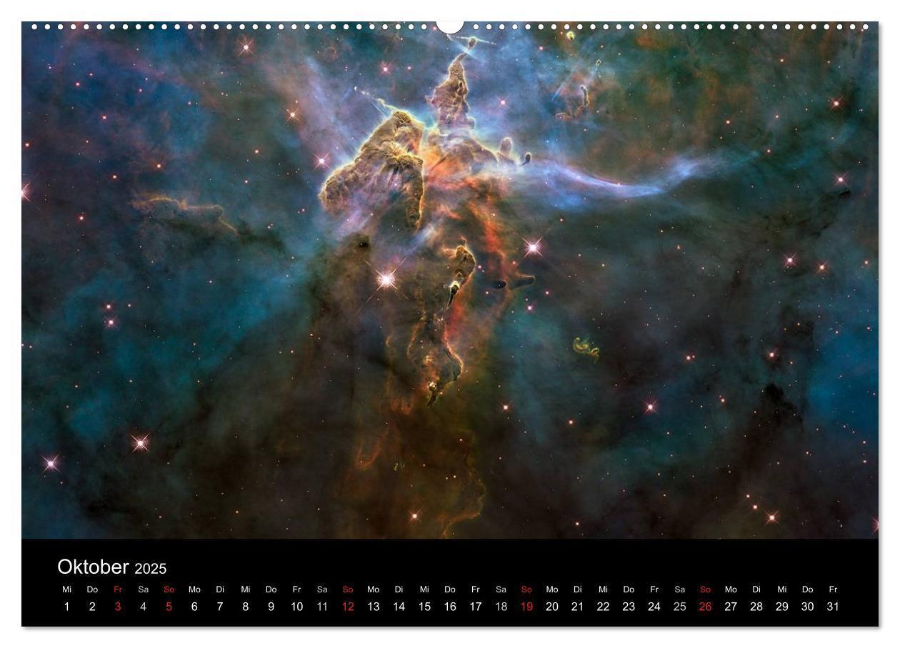 Bild: 9783435485420 | Der Weltraum. Spektakuläre Gasnebel und Galaxien (Wandkalender 2025...