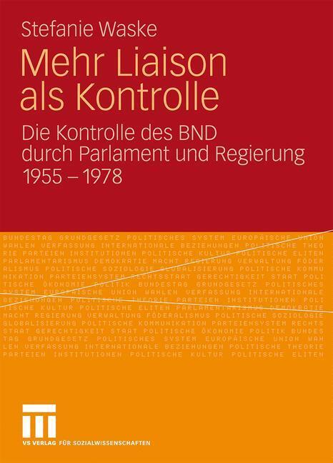 Cover: 9783531163475 | Mehr Liaison als Kontrolle | Stefanie Waske | Taschenbuch | Paperback