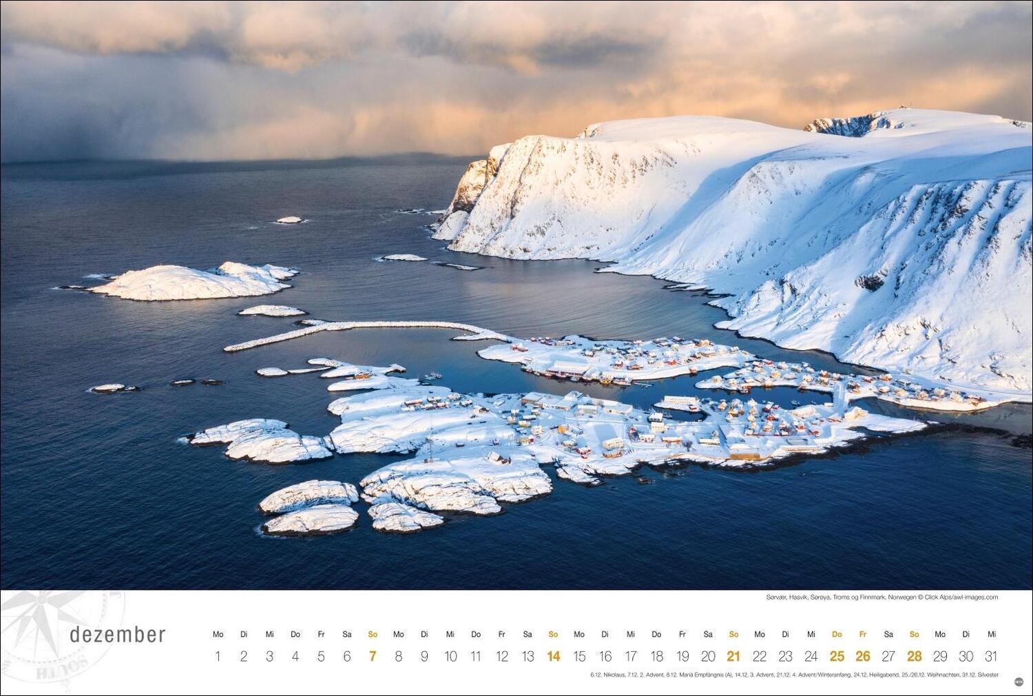 Bild: 9783756404834 | Hurtigruten Globetrotter Kalender 2025 - Von unberührten Fjorden...