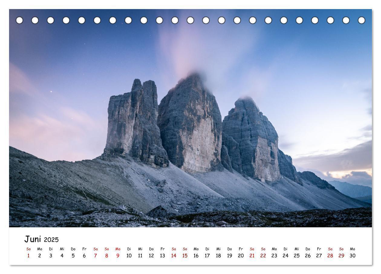 Bild: 9783435007356 | Schönste Berge der Alpen (Tischkalender 2025 DIN A5 quer), CALVENDO...