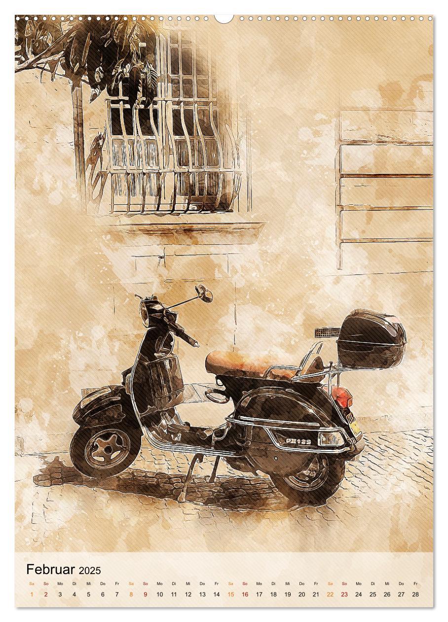 Bild: 9783435929887 | Motorroller - Vespa Galerie (Wandkalender 2025 DIN A2 hoch),...