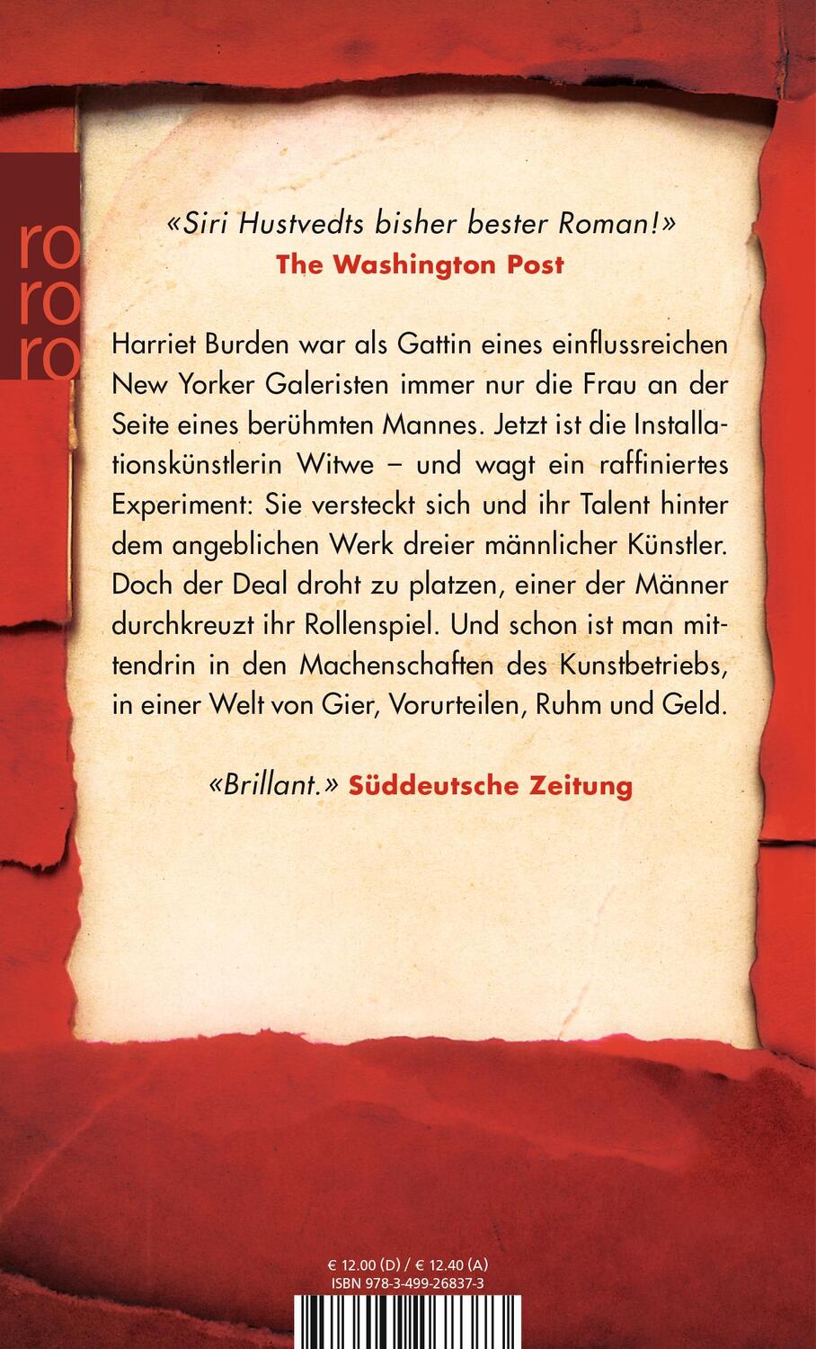 Rückseite: 9783499268373 | Die gleißende Welt | Siri Hustvedt | Taschenbuch | Deutsch | 2016