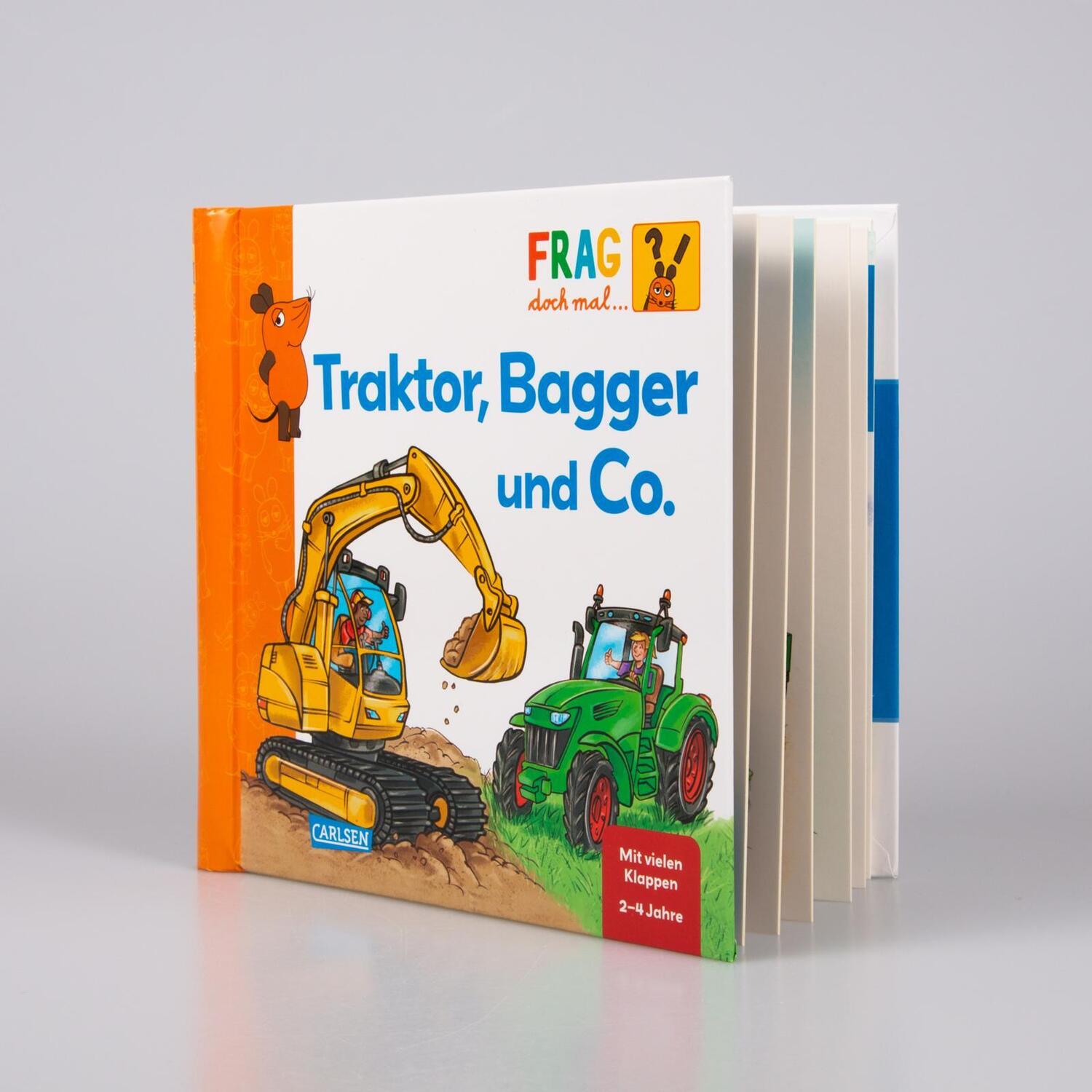 Bild: 9783551253620 | Frag doch mal ... die Maus: Traktor, Bagger und Co. | Petra Klose