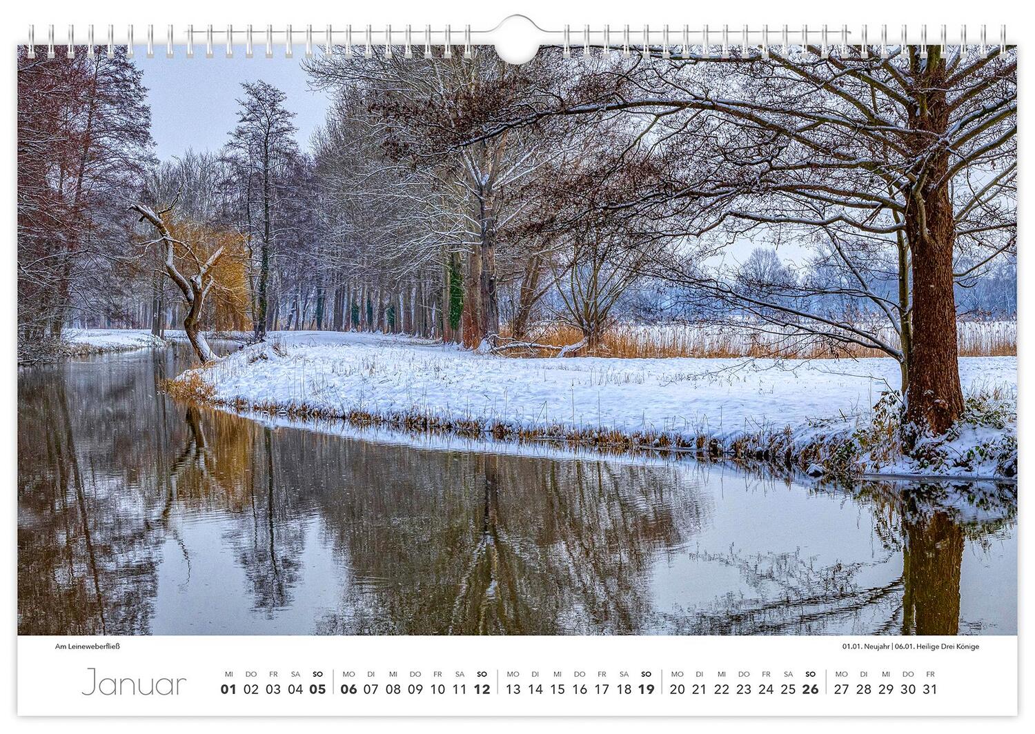 Bild: 9783910680562 | Kalender Spreewald 2025 | Peter Becker 45 x 30 cm weißes Kalendarium