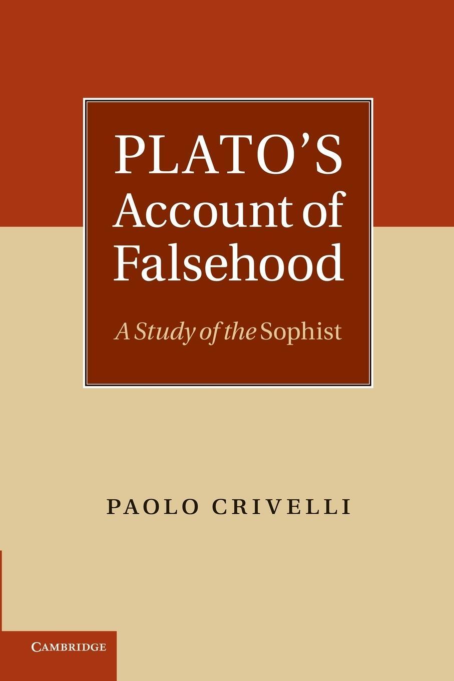 Cover: 9781107699731 | Plato's Account of Falsehood | A Study of the Sophist | Paolo Crivelli