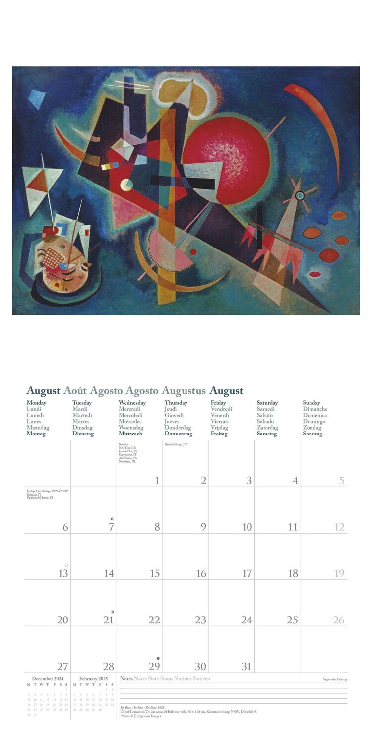 Bild: 4002725994097 | Kandinsky 2025 Broschürenkalender, 30x30cm, Wandkalender mit...