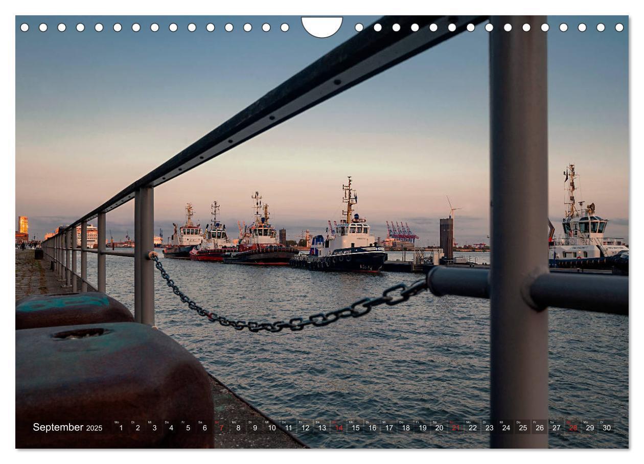 Bild: 9783435293902 | Hamburg Hafen (Wandkalender 2025 DIN A4 quer), CALVENDO Monatskalender