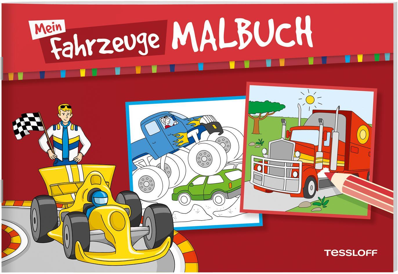 Cover: 9783788644468 | Mein Fahrzeuge-Malbuch | Malspaß für Kinder ab 5 Jahren | Peter Braun