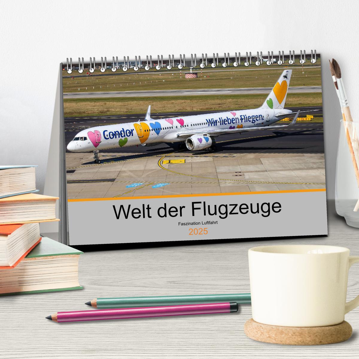 Bild: 9783435266388 | Welt der Flugzeuge - Faszination Luftfahrt 2025 (Tischkalender 2025...