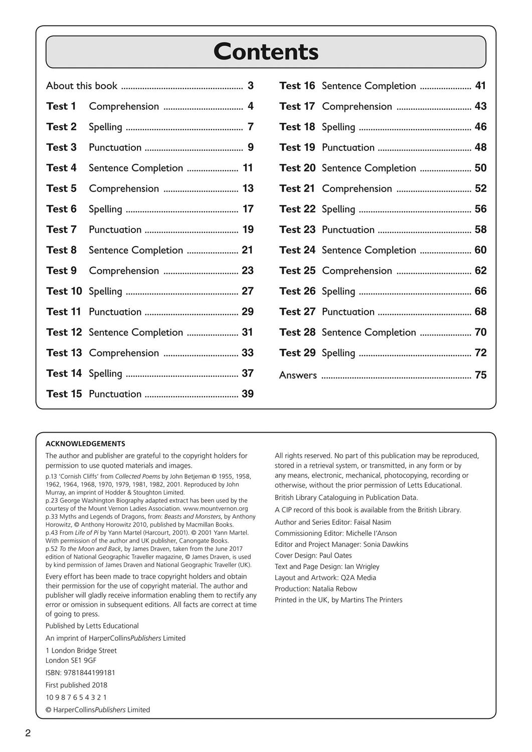 Bild: 9781844199181 | 11+ English Quick Practice Tests Age 10-11 (Year 6) | Letts 11 | Buch