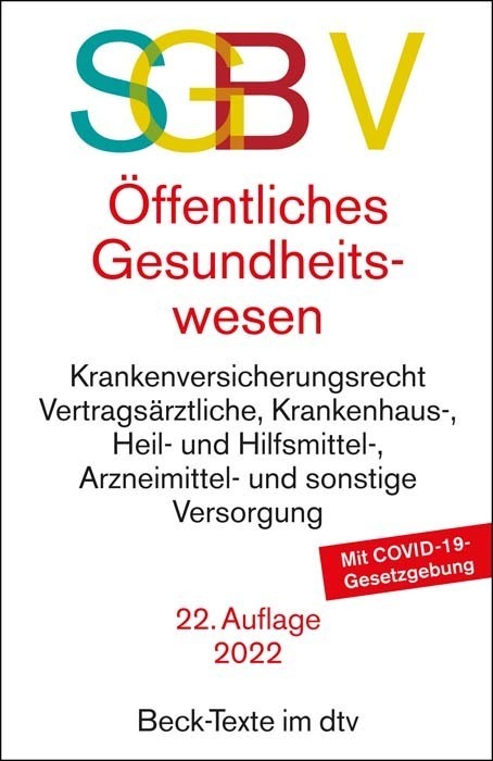 Cover: 9783423531498 | SGB V Recht des öffentlichen Gesundheitswesens | Taschenbuch | 1345 S.