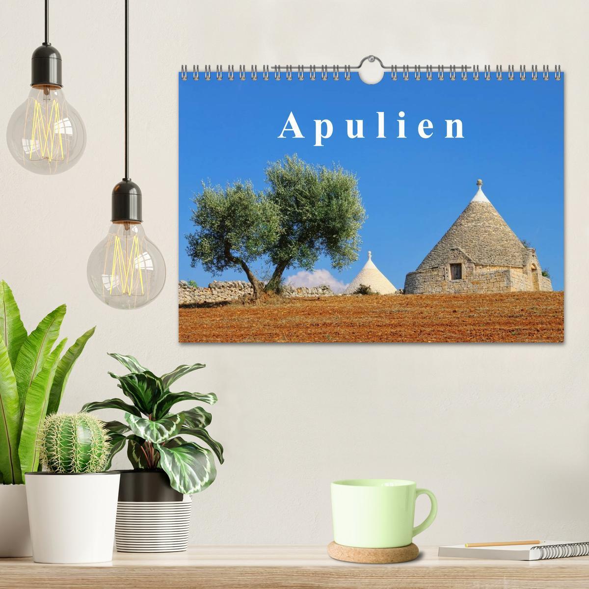 Bild: 9783435740147 | Apulien (Wandkalender 2025 DIN A4 quer), CALVENDO Monatskalender