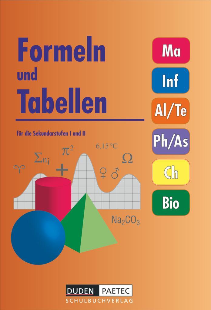 Cover: 9783895172533 | Duden Formeln und Tabellen für die Sekundarstufen I und II | Höhne