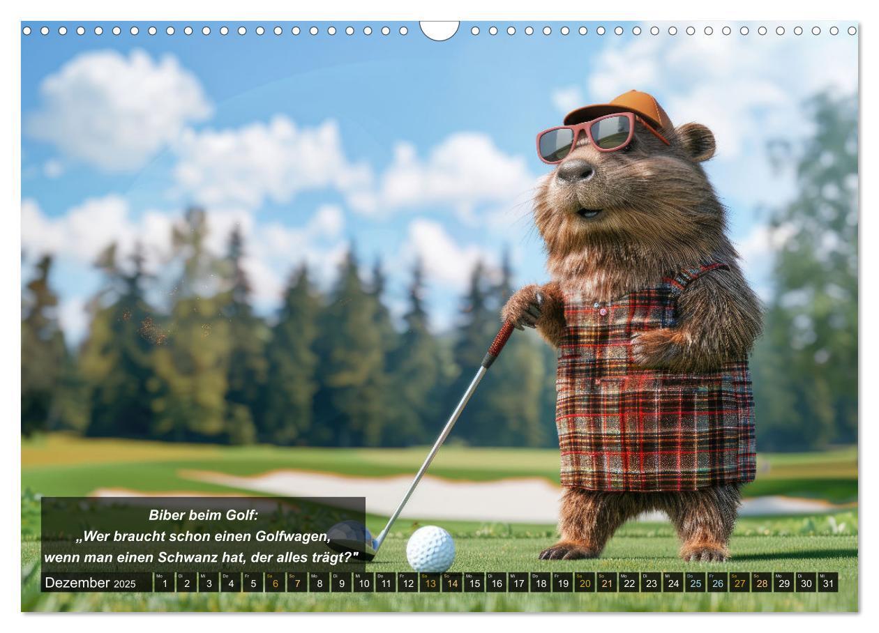 Bild: 9783457155516 | Der tierisch lustige Golfkalender (Wandkalender 2025 DIN A3 quer),...